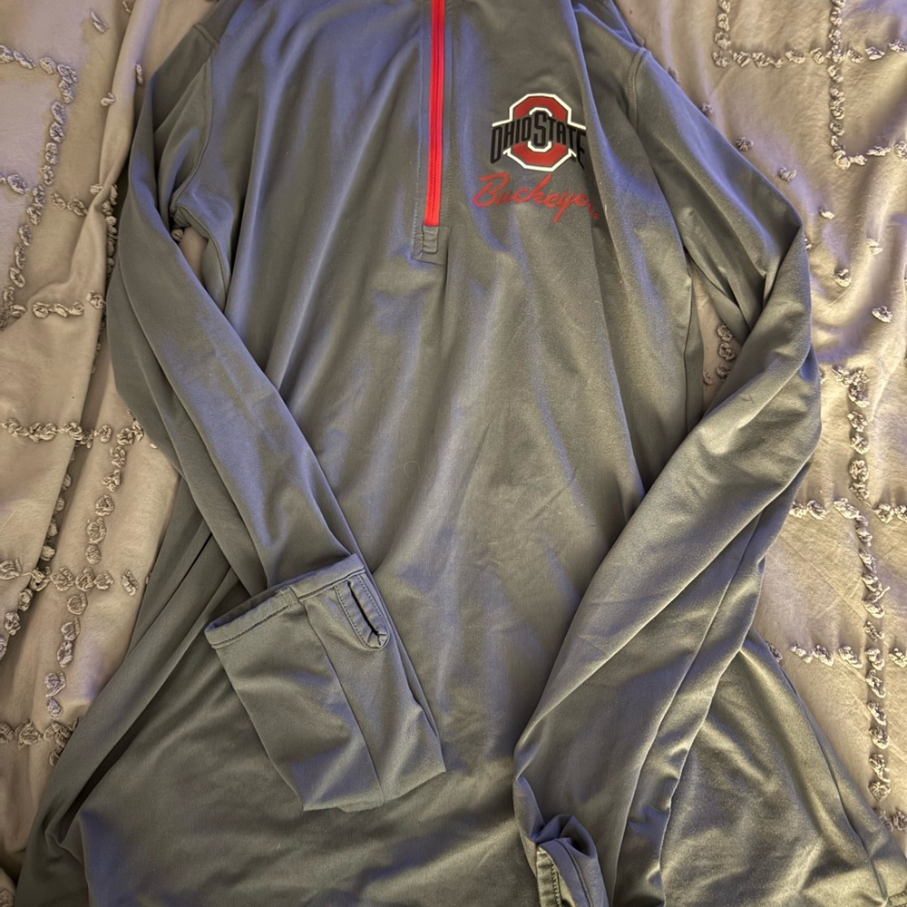 Ohio State Buckeyes Gray Long Sleeve Tee